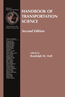 Image for Handbook of Transportation Science