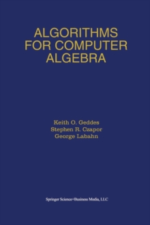 Image for Algorithms for Computer Algebra