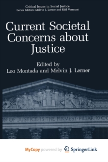 Image for Current Societal Concerns about Justice