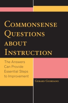 Image for Commonsense questions about instruction  : the answers can provide essential steps to improvement