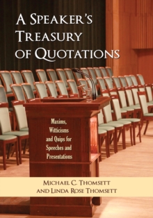 Image for Speaker's Treasury of Quotations: Maxims, Witticisms and Quips for Speeches and Presentations