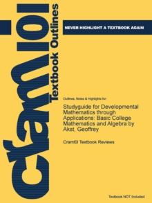 Image for Studyguide for Developmental Mathematics Through Applications