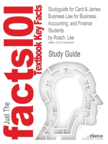 Image for Studyguide for Card & James Business Law for Business, Accounting, and Finance Students by Roach, Lee