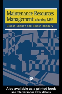 Image for Maintenance resources management: adapting MRP