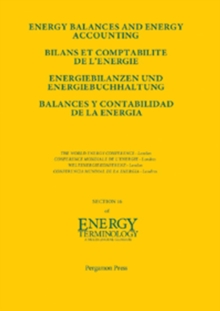 Image for Energy Balances and Energy Accounting: Energiebilanzen und Energiebuchhaltung