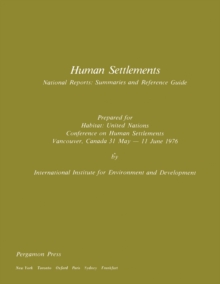 Image for Human Settlements: National Reports: Summaries and Reference Guide