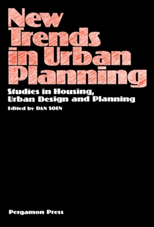 Image for New Trends in Urban Planning: Studies in Housing, Urban Design and Planning