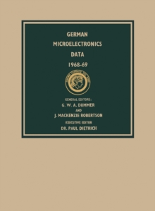 Image for German Microelectronics Data 1968-69: Pergamon Electronics Data Series