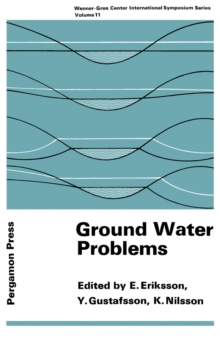 Image for Ground Water Problems: Proceedings of the International Symposium Held in Stockholm