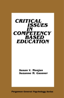 Image for Critical Issues in Competency Based Education