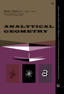 Image for Analytical Geometry: The Commonwealth and International Library of Science, Technology, Engineering and Liberal Studies: Mathematics Division