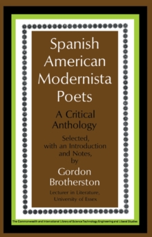 Image for Spanish American Modernista Poets: A Critical Anthology