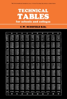 Image for Technical Tables for Schools and Colleges: The Commonwealth and International Library Mathematics Division