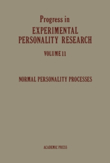 Image for Normal Personality Processes: Progress in Experimental Personality Research, Vol. 11