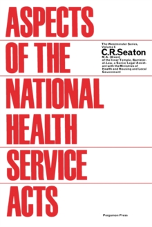 Image for Aspects of the National Health Service Acts: The Westminster Series, Vol. 6