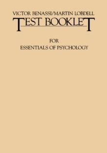 Image for Test Booklet for Essentials of Psychology: Houston/Bee/Hatfield/Rimm