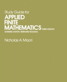 Image for Study Guide for Applied Finite Mathematics