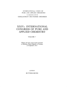 Image for XXIVth International Congress of Pure and Applied Chemistry: Plenary and Main Section Lectures Presented at Hamburg, Federal Republic of Germany, 2-8 September 1973