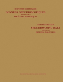 Image for Spectroscopic Data Relative to Diatomic Molecules