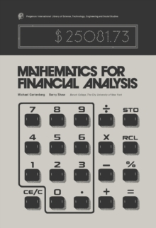 Image for Mathematics for Financial Analysis