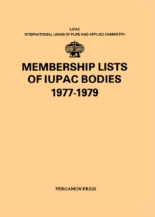 Image for Membership Lists of IUPAC Bodies 1977-1979