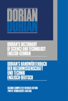 Image for Dictionary of Science and Technology: English-German