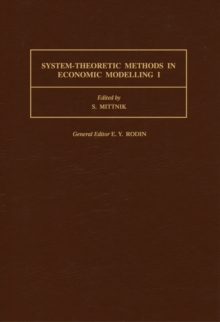 Image for System-Theoretic Methods in Economic Modelling I