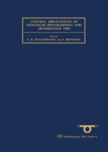 Image for Control Applications of Nonlinear Programming and Optimization 1989