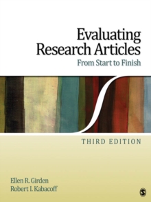Image for Evaluating Research Articles from Start to Finish