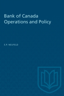 BANK OF CANADA OPERATIONS AND POLICY
