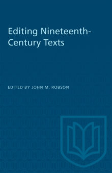 Image for Editing Nineteenth-Century Texts