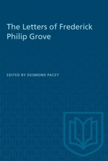 Image for The Letters of Frederick Philip Grove