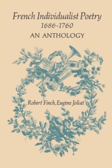 Image for French Individualist Poetry 1686-1760: An Anthology