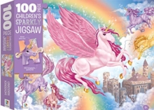 Image for 100-Piece Children's Sparkly Jigsaw: Unicorn Kingdom