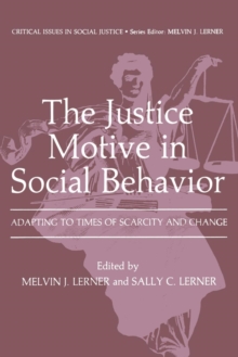 Image for The Justice Motive in Social Behavior