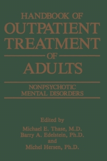 Image for Handbook of Outpatient Treatment of Adults : Nonpsychotic Mental Disorders