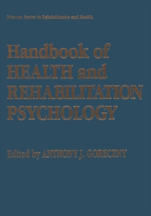 Image for Handbook of Health and Rehabilitation Psychology
