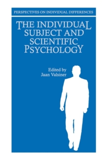 Image for The Individual Subject and Scientific Psychology