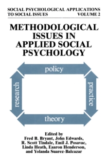Image for Methodological Issues in Applied Social Psychology