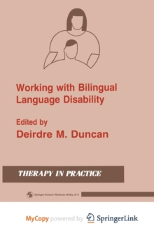 Image for Working with Bilingual Language Disability