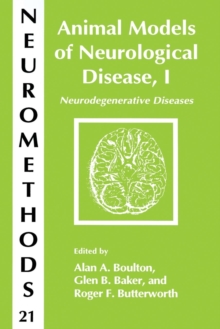 Image for Animal Models of Neurological Disease, I : Neurodegenerative Diseases