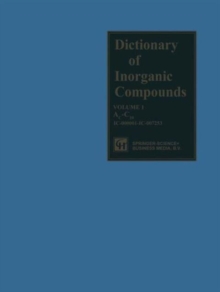 Image for Dictionary of Inorganic Compounds