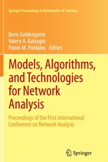 Image for Models, Algorithms, and Technologies for Network Analysis