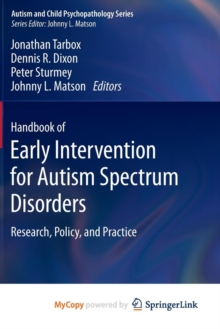 Image for Handbook of Early Intervention for Autism Spectrum Disorders