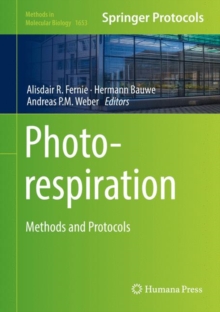 Image for Photorespiration: methods and protocols