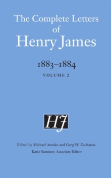 Image for The Complete Letters of Henry James, 1883-1884 : Volume 2