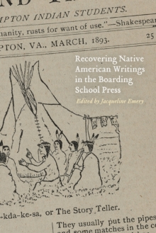 Image for Recovering Native American Writings in the Boarding School Press