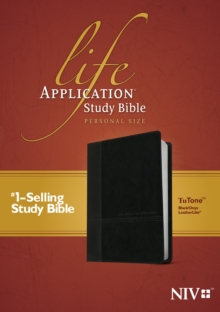 Image for NIV Life Application Study Bible, Second Edition, Personal Size, TuTone (LeatherLike, Black/Onyx)