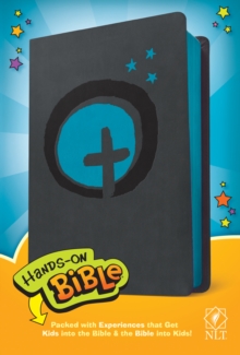 Image for NLT Hands-On Bible (LeatherLike, Dark Gray/Blue Cross)