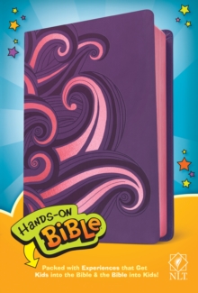 NLT Hands-On Bible (LeatherLike, Purple/Pink Swirls)